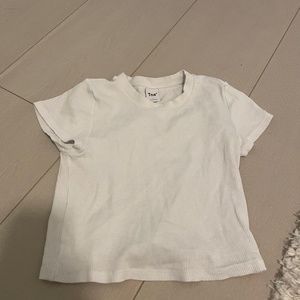 Aritzia TNA Ribbed Waist T-shirt Size Small